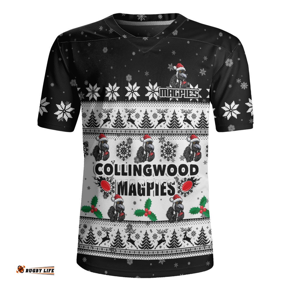 Collingwood Rugby Jersey Special Ugly Christmas Holiday Footy Fans