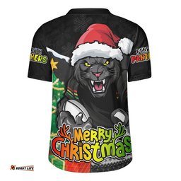 Penrith Panthers Rugby Jersey Santa Scoring Touchdown On Christmas Game Day