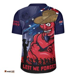 Melbourne Rugby Jersey ANZAC Inspired Football Fan Memorial Design