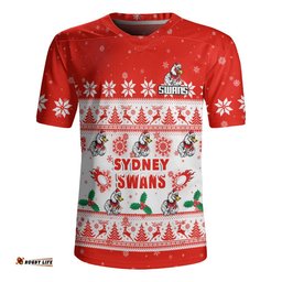 Sydney Swans Rugby Jersey Special Ugly Christmas Holiday Footy Fans