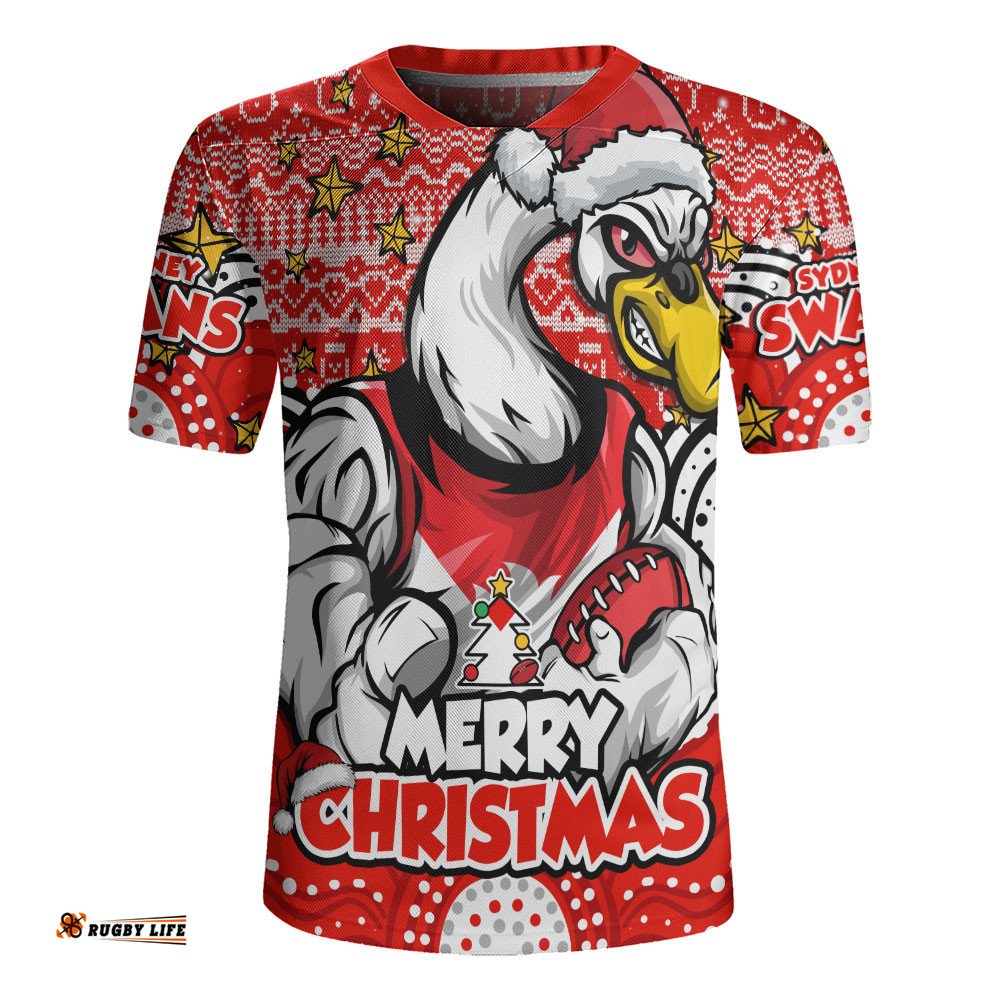 Sydney Swans Rugby Jersey Ugly Christmas Knit Patterns Vintage Jersey