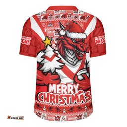 St. George Illawarra Dragons Rugby Jersey Merry Christmas Festive Spirit Edition