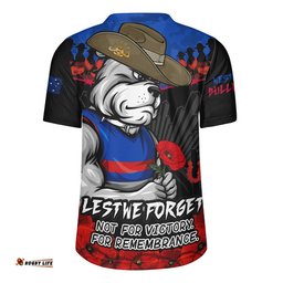 Western Bulldogs Rugby Jersey ANZAC Day Not For Victory For Remembrance