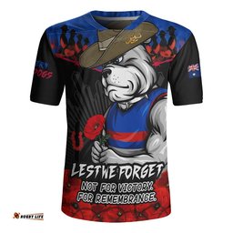 Western Bulldogs Rugby Jersey ANZAC Day Not For Victory For Remembrance