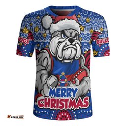 Western Bulldogs Rugby Jersey Ugly Christmas Knit Patterns Vintage Jersey