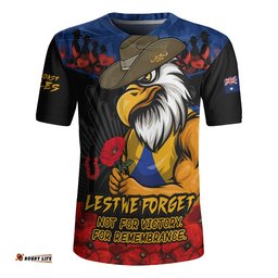 West Coast Eagles Rugby Jersey ANZAC Day Not For Victory For Remembrance