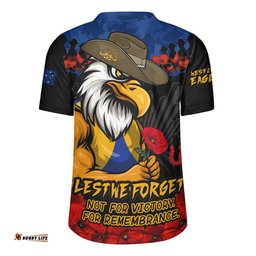 West Coast Eagles Rugby Jersey ANZAC Day Not For Victory For Remembrance