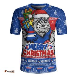 Western Bulldogs Rugby Jersey Festive Holiday Merry Christmas Vibe