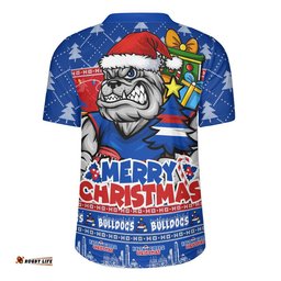 Western Bulldogs Rugby Jersey Festive Holiday Merry Christmas Vibe