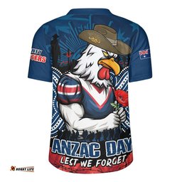 Sydney Roosters Rugby Jersey Anzac Day Pride Of Service Eternal Memory