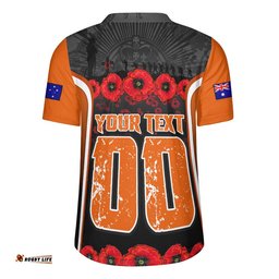 Wests Tigers Rugby Jersey Lest We Forget In Honor And Remembrance