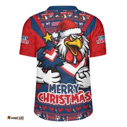 Sydney Roosters Rugby Jersey Merry Christmas Festive Spirit Edition