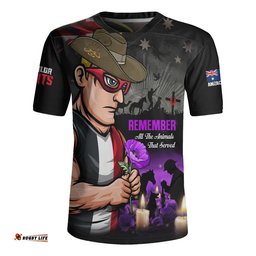 St Kilda Rugby Jersey Anzac Day In Memory Of Animals That Served