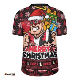 St Kilda Rugby Jersey Festive Holiday Merry Christmas Vibe