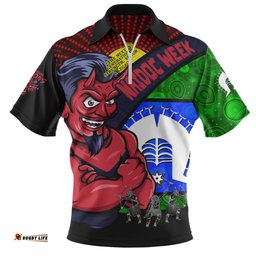 Melbourne NAIDOC Week Pride Edition Zip Polo Shirt