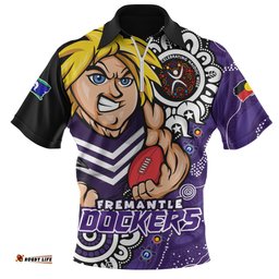 Fremantle Power Through Generations NAIDOC Edition Zip Polo Shirt