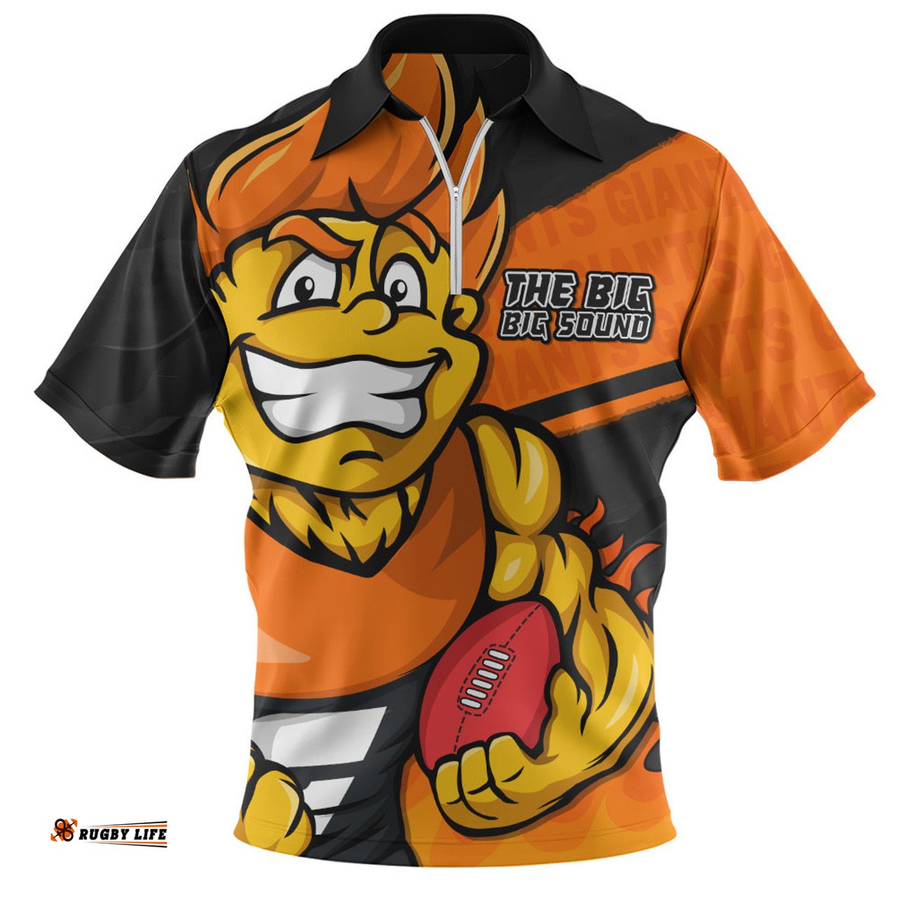 GWS GIANTS Defend The Pride Zip Polo Shirt