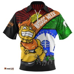GWS GIANTS NAIDOC Week Pride Edition Zip Polo Shirt