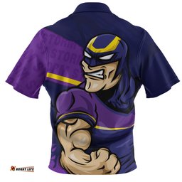 Melbourne Storm Defend The Pride Zip Polo Shirt