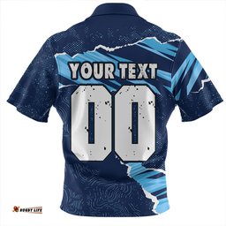 New South Wales Blues NSW Rampage Cockroaches Edition Zip Polo Shirt