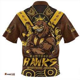 Hawthorn Ripped Legacy Of The Game Zip Polo Shirt