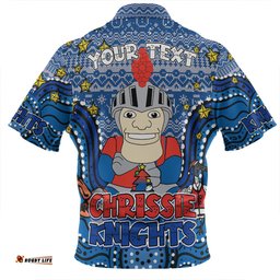 Newcastle Knights Christmas Custom Christmas Knit Patterns Vintage Jersey Ugly Zip Polo Shirt
