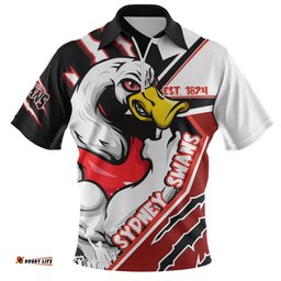 Sydney Swans Battlefield Glory Gear Zip Polo Shirt