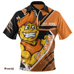 GWS GIANTS Battlefield Glory Gear Zip Polo Shirt