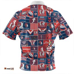 Sydney Roosters Team Of Us Die Hard Fan Supporters Comic Style Zip Polo Shirt