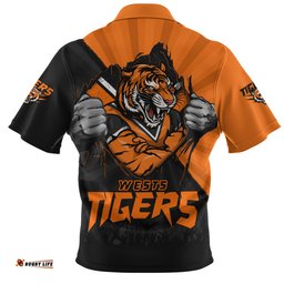 Wests Tigers Fearless Soul Series Zip Polo Shirt