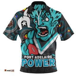 Port Adelaide NAIDOC Spirit Of Country Zip Polo Shirt