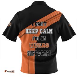 Wests Tigers Custom Team Of Us Die Hard Fan Supporters Zip Polo Shirt