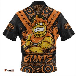 GWS GIANTS Ripped Legacy Of The Game Zip Polo Shirt