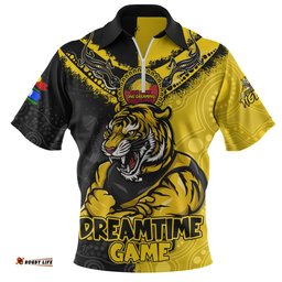 Richmond Dreamtime Warriors Of Culture Zip Polo Shirt