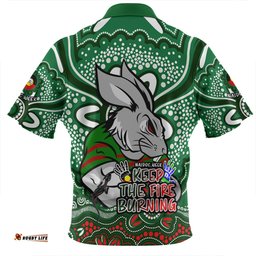 South Sydney Rabbitohs Aboriginal Inspired Naidoc Week Custom For Die Hard Fan Supporters Zip Polo Shirt