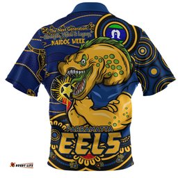 Parramatta Eels Spirit Of NAIDOC Series Zip Polo Shirt