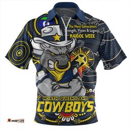 North Queensland Cowboys Spirit Of NAIDOC Series Zip Polo Shirt