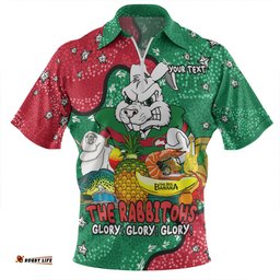 South Sydney Rabbitohs Australian Big Things Zip Polo Shirt