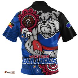 Western Bulldogs Power Through Generations NAIDOC Edition Zip Polo Shirt