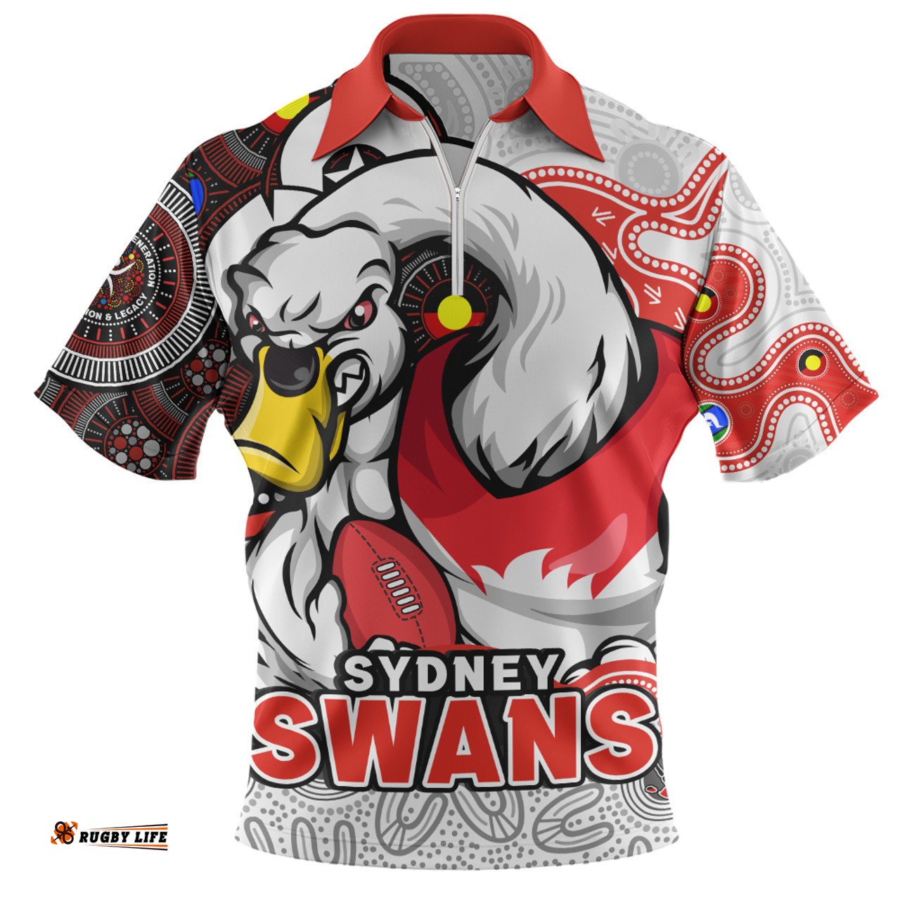 Sydney Swans NAIDOC Spirit Of Country Zip Polo Shirt