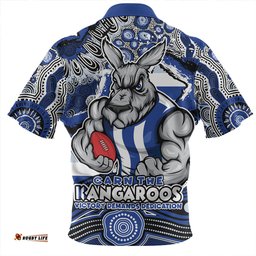 North Melbourne Blazing Spirit Of Victory Zip Polo Shirt