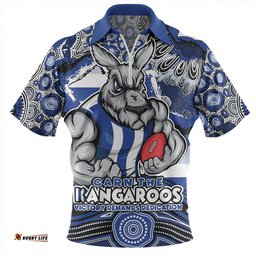 North Melbourne Blazing Spirit Of Victory Zip Polo Shirt