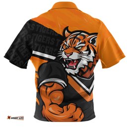 Wests Tigers Defend The Pride Zip Polo Shirt
