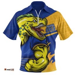Parramatta Eels Defend The Pride Zip Polo Shirt