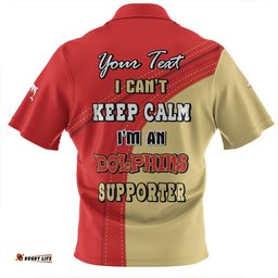 Redcliffe Dolphins Custom Team Of Us Die Hard Fan Supporters Zip Polo Shirt