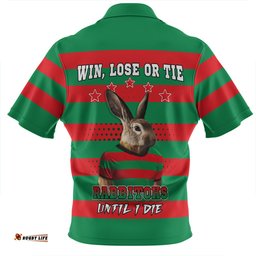South Sydney Rabbitohs Custom Team Of Us Die Hard Fan Supporters Aboriginal Inspired Zip Polo Shirt