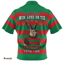 South Sydney Rabbitohs Custom Team Of Us Die Hard Fan Supporters Aboriginal Inspired Zip Polo Shirt