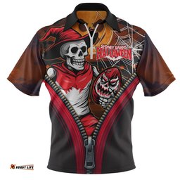 Sydney Swans Halloween Night Reaper Zipper Zip Polo Shirt