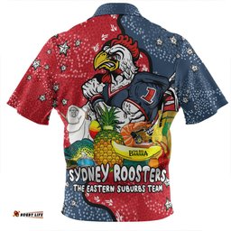 Sydney Roosters Custom Australian Big Things Zip Polo Shirt