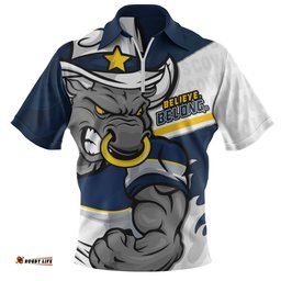 North Queensland Cowboys Defend The Pride Zip Polo Shirt